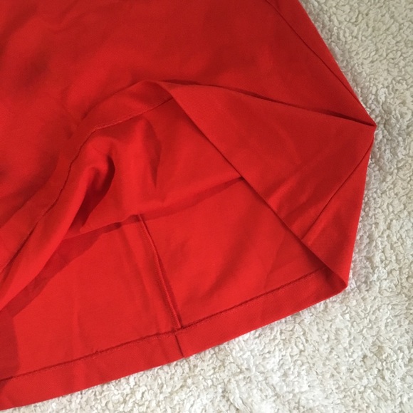 SOLD! CAbi Fiery Red Ponte Knit Skirt 10 A Line - Picture 4 of 8